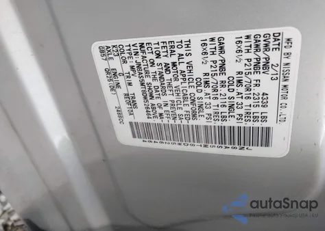 2013 Nissan Rogue S z USA, uszkodzony, nr VIN JN8AS5MT8DW526464